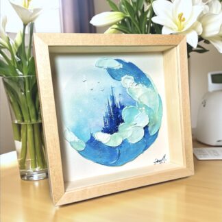 Atelier HarU様 アンティーク風な渋いお色の生地を仕入れたので、冬の花刺繍を
